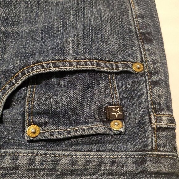 BKE Buckle Big Star Eastman Mens 31L Relaxed Straight Blue Denim Jeans - Picture 4 of 6